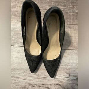 Just Fab Black Lace heels